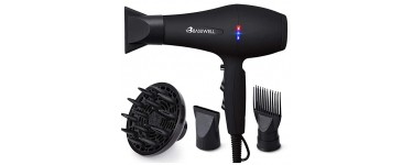 Amazon: Sèche cheveux professionnel 2100W Basuwell à 30,09€