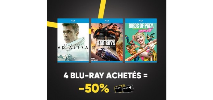Fnac: [Adhérents] 4 DVD, Blu-ray ou Blu-ray 4K achetés = -50% + le DVD Django Unchained offert