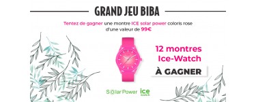 Biba: 12 montres Ice Solar Power à gagner