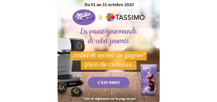 Ma vie en couleurs: 3 machines à café Tassimo My Way avec 2 paquets de dosettes + 5 paquets de Milka Biscuits à gagner