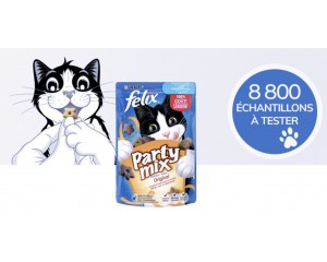 Echantillons Gratuits De Friandises Pour Chats Felix Party Mix Conso Animo