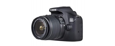 Amazon: Appareil Photo Canon EOS 2000D Reflex Numérique + EFS 1855 mm F/3.55.6 IS II à 469€