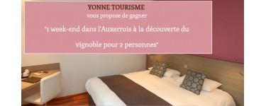Yonne Tourisme: Un week-end pour 2 personnes dans l'Auxerrois à la découverte du vignoble à gagner