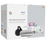 Boulanger: Pack Philips Hue/Google Home 7 produits : Home Mini & Chromecast + Starter Kit & Smartplug à 149,99€