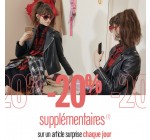 Galeries Lafayette: -20% supplémentaires sur un article 3J surprise chaque jour