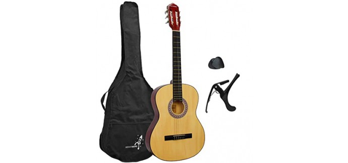 Amazon: [Prime] Pack Guitare Classique 4/4 Rocket Série XF avec Housse/Accessoires à 46,99€