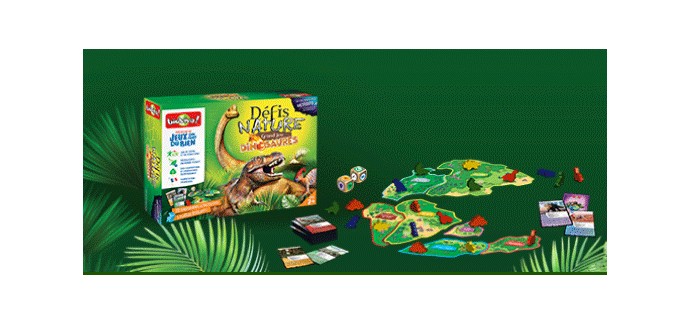 Bioviva: 5 jeux "Défis Nature - Grand jeu Dinosaures" à gagner