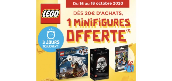 PicWicToys: 1 Sachet Mystère LEGO Minifigures offert dès 20€ d'achat de jouets LEGO