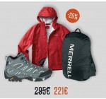 Merrell: -25% sur une 1 paire de chaussures de randonnée Moab 2 Mid GTX + 1 veste + 1 housse de pluie