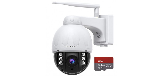 Amazon: Caméra de surveillance sans fil ORISCAM 360° à 74,84€