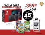 Micromania: Console Nintendo Switch + 1 jeu au choix parmi une sélection + 1 stand @Play à 359€
