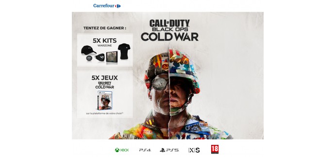 Carrefour: 5 jeux vidéo "Call Of Duty Black Ops Cold War" sur la plateforme de votre choix à gagner