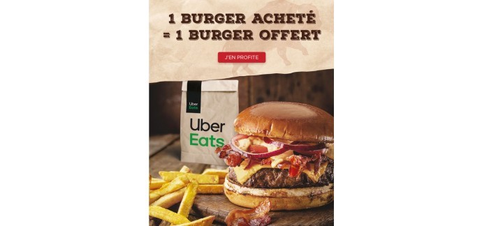 Uber Eats: 1 burger acheté, le deuxième offert