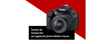 Rakuten: 1 appareil photo Reflex Canon EOS 2000D Noir + Objectif EF-S 18-55 mm à gagner