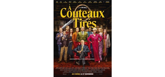 Canal +: Des Blu-ray et DVD du film "A couteaux tirés" à gagner