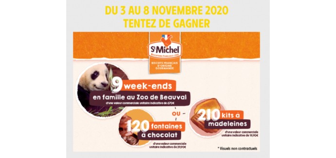 Intermarché: 9 Week-end en famille au Zoo de Beauval ou 120 fontaines à chocolat ou 210 kits à Madeleine à gagner