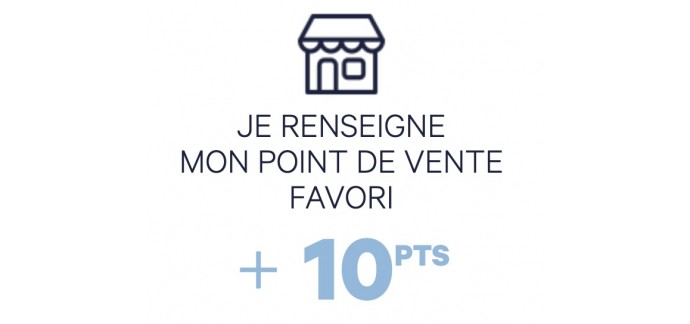 Vichy: 10 points de fidélité offerts en renseignant votre point de vente favori