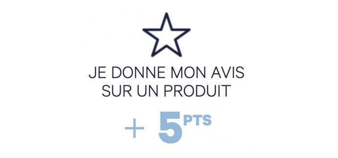Vichy: 5 points de fidélités offerts en donnant votre avis sur une produit