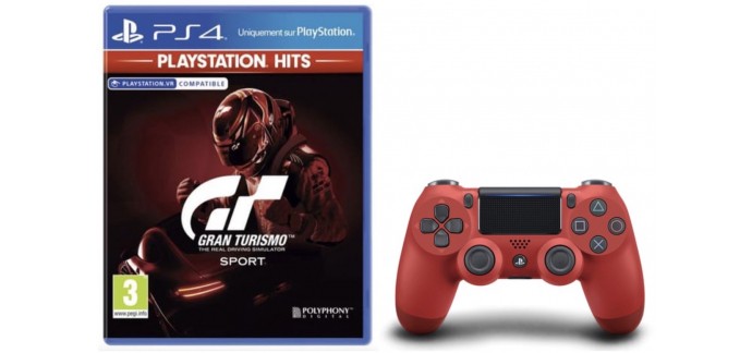 Auchan: 1 manette + 1 jeu PS4 Playstation Hits au choix pour 59,99€