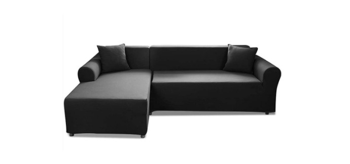 Amazon: Housse de canapé d'angle extensible CAVEEN à 35,49€