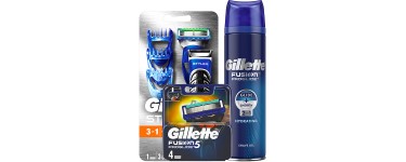 Gillette : -20% sur les sets de rasoirs jetables et le coffret tondeuse Styler