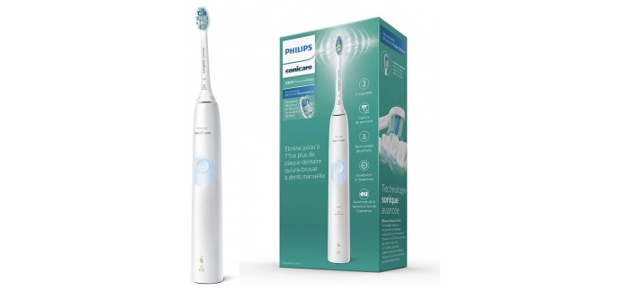 Amazon: Brosse à dents électrique rechargeable Philips Sonicare HX6809/04 ProtectiveClean 4300 à 