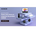 Honor: 1 ordinateur Honor MagicBook 14, 1 Montre Honor GPS Pro et 1 Smartphone Honor 9A à gagner