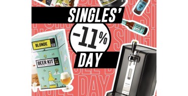 Saveur Bière: 11% de réduction sur tout le site + livraison gratuite en point relais pour le Singles' Day
