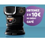 Tassimo: Recevez 2 x 10 € de crédit café en enregistrant votre machine à café