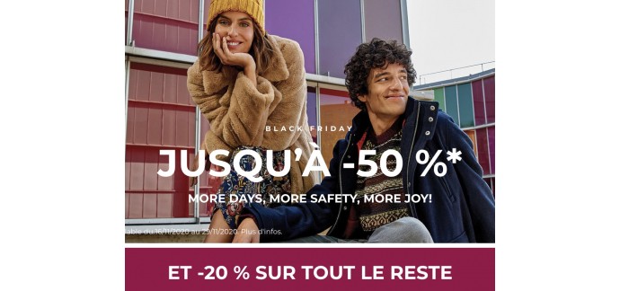 Springfield: [Black Friday] Jusqu'à -50% sur une sélection et -20% sur la collection automne/hiver 2020 