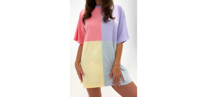 Missguided: robe t-shirt rose oversize - 13,99€ au lieu de 30,99€