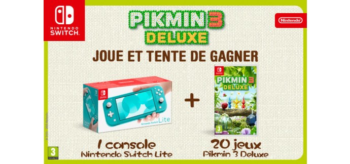 Le Journal de Mickey: Une console de jeux Nintendo Switch et 20 jeux vidéo Switch "Pikmin 3 Deluxe" à gagner