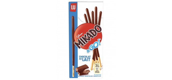 Amazon: 24 paquets de Mikado Pocket Chocolat au Lait à 11,24€