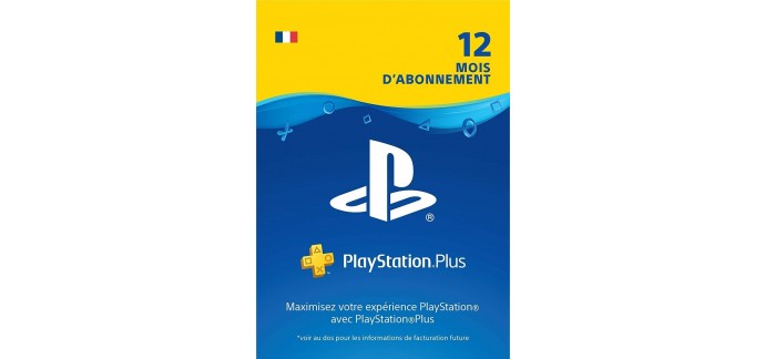 Amazon: PlayStation Plus: abonnement de 12 mois à 39,99€