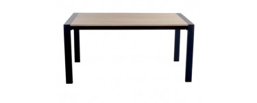 BUT: Table L.160/240 + allonges CAMDEN Chêne sonoma/noir à 329,99€