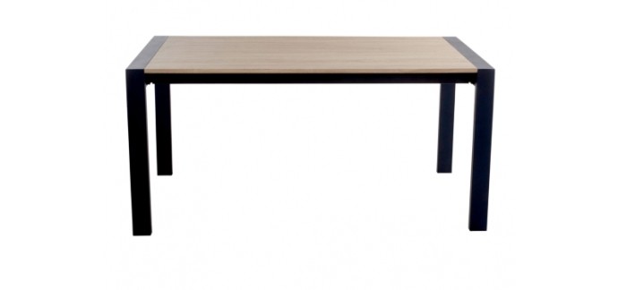 BUT: Table L.160/240 + allonges CAMDEN Chêne sonoma/noir à 329,99€