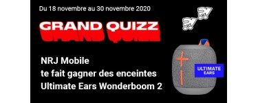NRJ Mobile: 4 enceintes Ultimate Ears Wonderboom 2 à gagner
