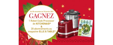 La Ratte du Touquet: 1 robot de cuisine Cook Processor KitchenAid, 20 abonnements au magazine "Elle à Table" à gagner