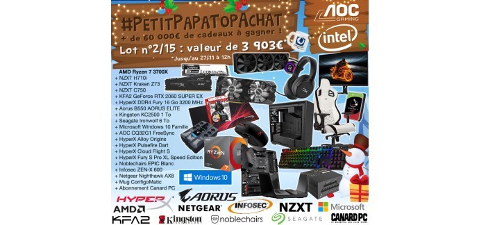 TopAchat: 15 lots de matériels informatiques d'une valeur unitaire d'environ 4000€ à gagner