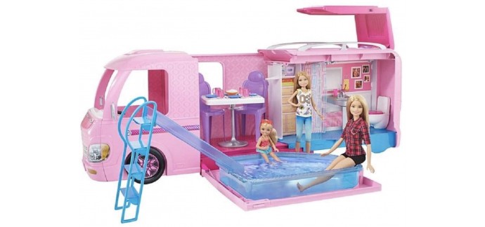 Amazon: Camping-Car Barbie Transformable à 59,99€