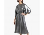 La Redoute: La robe brillante manches 3/4 longueur 3/4 à 25€