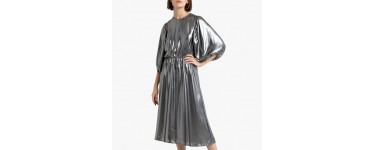 La Redoute: La robe brillante manches 3/4 longueur 3/4 à 25€