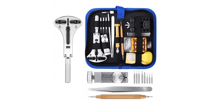Amazon: Kit d'outils de Réparation de Montre 149pièces ETEPON à 15,19€