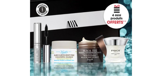 Sephora: 4 mini produits offerts dès 100€ pour Black Friday