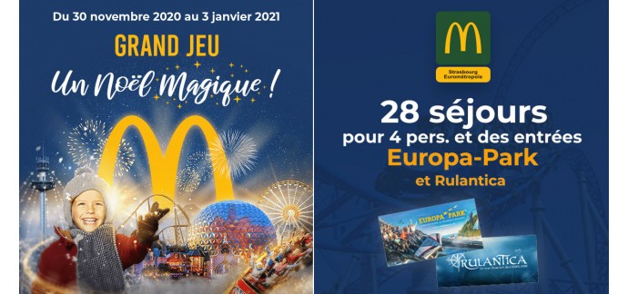 McDonald's: 28 séjours pour 4 personnes à Europa-Park à gagner