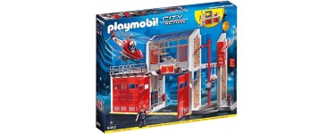 Amazon: Playmobil Caserne de Pompiers avec Hélicoptère - 9462 à 59,90€