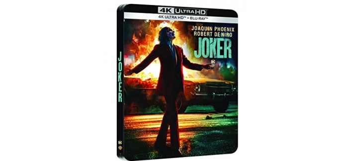 Amazon: [Prime] Joker 4K Ultra HD + Blu-Ray Édition boîtier SteelBook à 14,99€