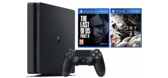 Fnac: 1 console PS4 achetée = le jeu The Last of Us Part II ou Ghost of Tsushima offert