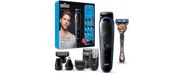 Amazon: Tondeuse Cheveux, Barbe, Corps 9-En-1 Braun MGK5280 à 39,99€