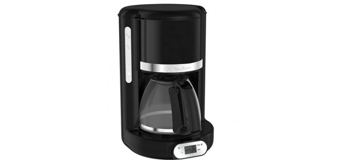 Amazon: Machine à café programmable Moulinex FG380B10 8 à 12 tasses à 39,99€